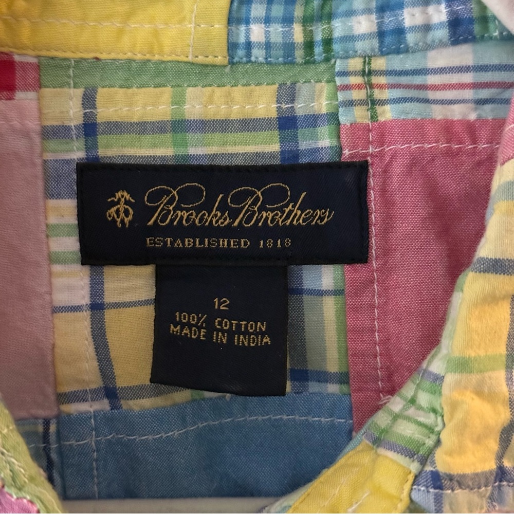 Brooks Brothers Patchwork Madras Button‎ Down Shi… - image 6